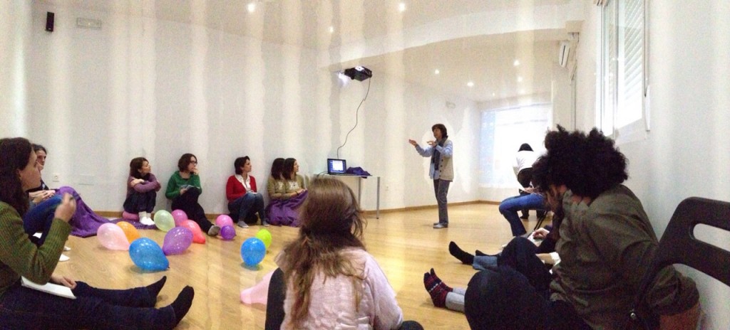 Un momento del taller de liberación creativa. 